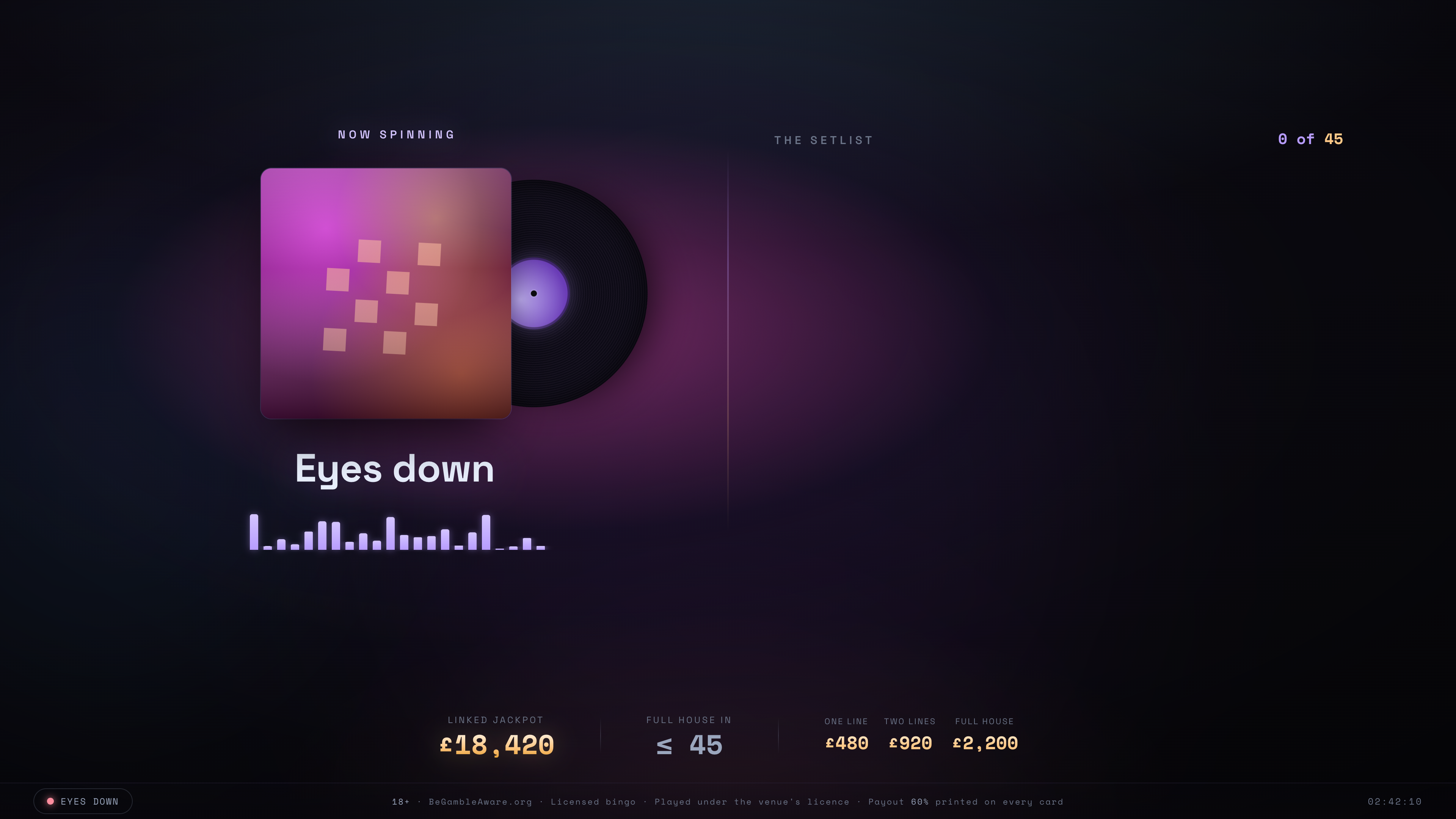Bingo Beats music bingo broadcast
